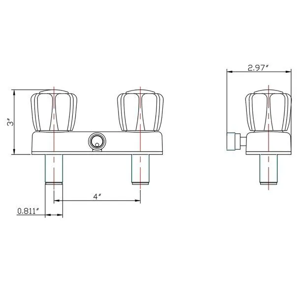 RV Shower Faucet - Chrome